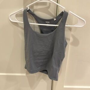 cute cropped sports tank top